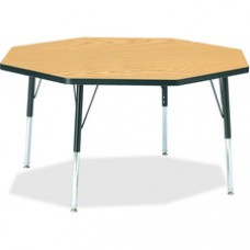 Berries Elementary Height Color Top Octagon Table - Octagonal Top - Four Leg Base - 4 Legs - 1.13