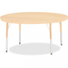 Berries Elementary Height Maple Top/Edge Round Table - Round Top - Four Leg Base - 4 Legs - 1.13
