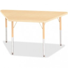 Berries Adult-Size Maple Prism Trapezoid Table - Trapezoid Top - Four Leg Base - 4 Legs - 48