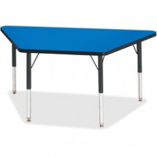 Berries Elementary Height Classic Trapezoid Table - Trapezoid Top - Four Leg Base - 4 Legs - 48