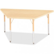 Berries Adult-Size Maple Prism Trapezoid Table - Trapezoid Top - Four Leg Base - 4 Legs - 60