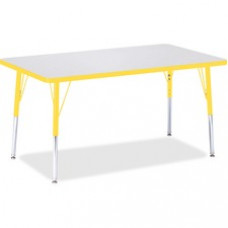 Berries Adult Height Color Edge Rectangle Table - Rectangle Top - Four Leg Base - 4 Legs - 48