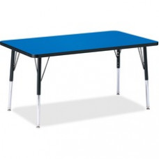 Berries Adult Height Color Top Rectangle Table - Rectangle Top - Four Leg Base - 4 Legs - 48