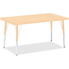 Berries Adult Height Maple Top/Edge Rectangle Table - Rectangle Top - Four Leg Base - 4 Legs - 48