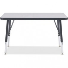 Berries Elementary Height Color Edge Rectangle Table - Rectangle Top - Four Leg Base - 4 Legs - 36