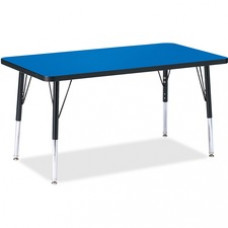 Berries Elementary Height Color Top Rectangle Table - Rectangle Top - Four Leg Base - 4 Legs - 36