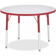 Berries Adult Height Color Edge Round Table - Round Top - Four Leg Base - 4 Legs - 1.13