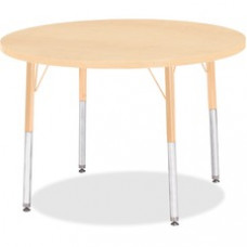 Berries Adult Height Maple Top/Edge Round Table - Round Top - Four Leg Base - 4 Legs - 1.13