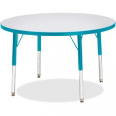 Berries Elementary Height Color Edge Round Table - Round Top - Four Leg Base - 4 Legs - 1.13