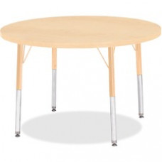 Berries Elementary Height. Maple Top/Edge Round Table - Round Top - Four Leg Base - 4 Legs - 1.13