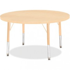 Berries Toddler Height Maple Top/Edge Round Table - Round Top - Four Leg Base - 4 Legs - 1.13