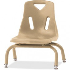 Berries Stacking Chair - Steel Frame - Four-legged Base - Camel - Polypropylene - 15.5