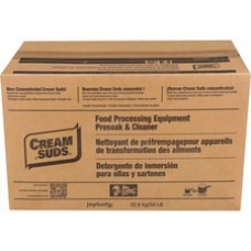 JoySuds Cream Suds Food Equipment Cleaner - Concentrate Powder - 800 oz (50 lb) - 1 / Carton - Brown