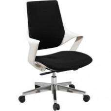KFI Ogee Task Chair - Fabric, High Density Foam (HDF) Seat - 5-star Base - White - 1 / Carton