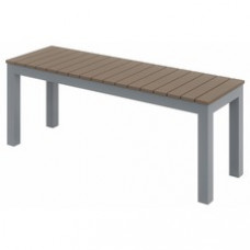 KFI Mocha Indoor/Outdoor Furniture - Synthetic Polymer Seat - Aluminum Frame - Mocha - 1 Each