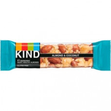 KIND Almond/Coconut Fruit and Nut Bars - Gluten-free, Wheat-free, Dairy-free, Non-GMO, Sulfur dioxide-free - Coconut, Almond - 1.40 oz - 12 / Box