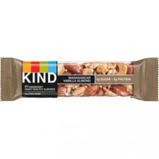 KIND Madagascar Vanilla Almond - Trans Fat Free, High-fiber, Low Sodium, Dairy-free, Gluten-free - Vanilla Almond - 1.41 oz - 12 / Box