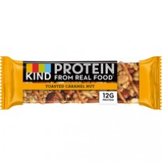 KIND Protein Bars - Trans Fat Free, Low Sodium, Gluten-free, Individually Wrapped - Toasted Caramel Nut - 1.76 oz - 12 / Box