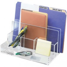 Kantek Acrylic File Sorter Desk Organizer - 10.6