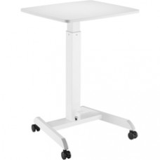Kantek Mobile Height Adjustable Sit to Stand Desk - Rectangle Top - 23.60