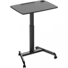 Kantek Adjustable Height Mobile Sit Stand Desk - 22