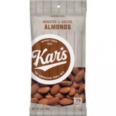 Kar's Roasted Almonds - Trans Fat Free, Cholesterol-free - Roasted Almond, Salted - 1 Serving Bag - 12 / Box