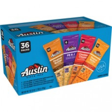 Austin Sandwich Cracker Variety Case - Assorted - 3.10 lb - 36 / Box