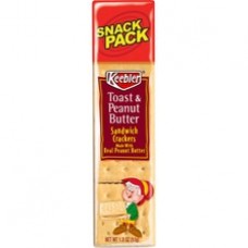 Keebler® Toasty Crackers with Peanut Butter - Individually Wrapped - Peanut Butter - 1.80 oz - 12 / Box