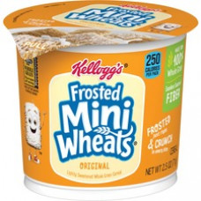 Kellogg's® Frosted Mini-Wheats® Cereal-in-a-Cup - Cup - 1 Serving Cup - 2.50 oz - 6 / Box