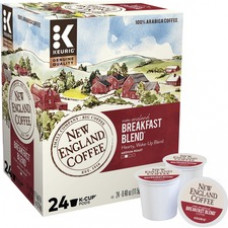 New England Coffee® K-Cup Breakfast Blend Coffee - Medium - 24 / Box