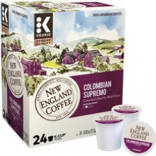 New England Coffee® K-Cup Colombian Supremo Coffee - Medium - 24 / Box