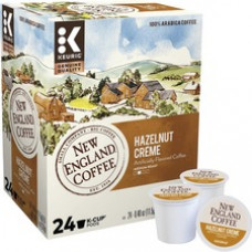 New England Coffee® K-Cup Hazelnut Creme Coffee - Medium - 24 / Box