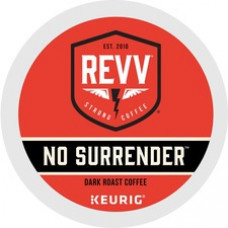 revv® K-Cup No Surrender Coffee - Compatible with Keurig Brewer - Dark/Bold - 24 / Box