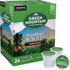Green Mountain Coffee Roasters® K-Cup Sumatran Reserve Extra Bold - Compatible with Keurig Brewer - Dark - 4 / Carton