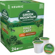 Green Mountain Coffee Roasters® K-Cup Half-Caff Coffee - Compatible with Keurig Brewer - 4 / Carton