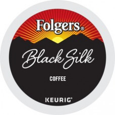 Folger K-Cup Black Silk Coffee - Compatible with Keurig Brewer - Dark - 24 / Box