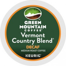 Green Mountain Coffee Roasters® K-Cup Vermont Country Blend Decaf Coffee - Compatible with Keurig Brewer - Medium - 4 / Carton