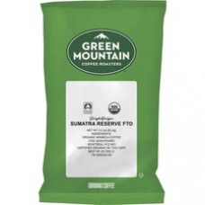 Green Mountain Coffee Sumatra Reserve Organic Coffee - Dark - 2.2 oz Per Pouch - 50 / Carton