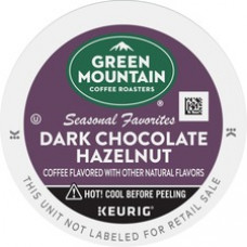 Green Mountain Coffee Roasters® K-Cup Dark Chocolate Hazelnut Coffee - Compatible with K-Cup Brewer, Keurig Brewer - Medium - 24 / Box