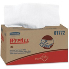 Wypall L10 Sani-Prep Dairy Towels - 1 Ply - White - Absorbent - For Multipurpose - 110 Quantity Per Box - 18 / Carton
