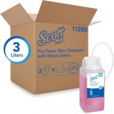 Scott Pro Refill Foam Skin Cleanser - Floral Scent - 50.7 fl oz (1500 mL) - Bottle Dispenser - Kill Germs - Skin, Washroom, Healthcare, Office Building, Restroom - Pink - Rich Lather, Hygienic, Pleasant Scent - 2 / Carton