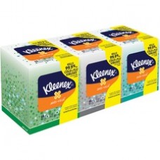 Kleenex Anti-viral Facial Tissue - 3 Ply - 8.25" x 8.20" - White - Wood - Anti-viral, Soft, Pre-moistened - For Office Building, Face, School, Restaurant, Dental Clinic - 68 Quantity Per Box - 3 / Pack