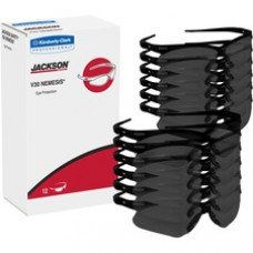 Jackson Safety V30 Nemesis Safety Eyewear - Flexible, Lightweight, Comfortable, Scratch Resistant - Ultraviolet Protection - Polycarbonate Lens - Smoke, Black - 12 / Carton