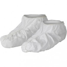 Kleenguard A40 Shoe Covers - Recommended for: Industrial, Pharmaceutical, Manufacturing, Cleaning, Pressure Washing - Comfortable, Elastic Sole, Breathable, Microporous, Anti-static, Disposable, Laminated, Low Linting - Universal Size - White - 300 / Cart