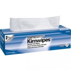 Kimberly-Clark Professional KimWipes Delicate Task Wipers - Wipe - 119 / Box - 1 Box - White