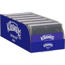 Kleenex Slim Wallet Facial Tissues - 3 Ply - White - Soft, Durable, Thick, Absorbent, Strong, Moisture Resistant, Portable, Disposable, Eco-friendly, Comfortable, Fragrance-free - For Office, Travelling, Room, Bathroom, Kitchen - 1 Each
