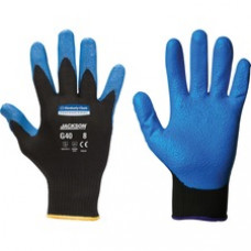 Jackson Safety G40 Nitrile Coated Gloves - Nitrile Coating - 7 Size Number - Small Size - Blue - Washable, Silicone-free - For Multipurpose, Assembling, Metal Handling, Glass Handling, Wood Handling, Automobile/Aviation Industry - 24 / Pack