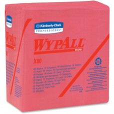 Wypall X80 Folded Red Wipers - Wipe - 12.50