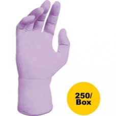 Kimberly-Clark Lavender Nitrile Exam Glove - Large Size - Nitrile - Lavender - Ambidextrous, Latex-free, Textured Fingertip, Beaded Cuff - For Laboratory Application - 250 / Box