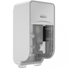 Kimberly-Clark Professional ICON Standard Roll Vertical Toilet Paper Dispenser - Coreless - 2 x Roll - Silver Mosaic - Refillable, Key Lock - 1 Each